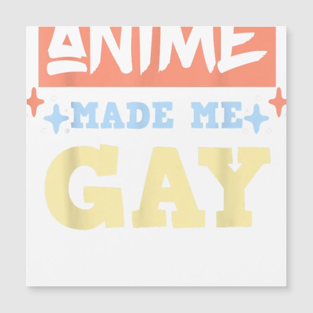Anime Me Hizo Gay Gracioso Meme De Anime LBGTQ Org (Anverso)
