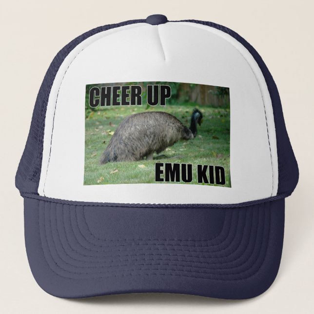 Anime para arriba el gorra del niño del Emu (Anverso)