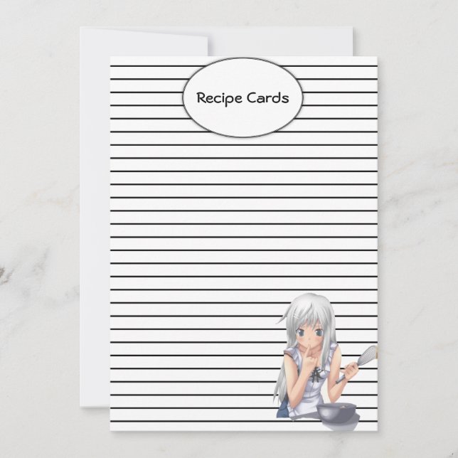 Anime Recipe Cards (Anverso)