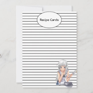 Anime Recipe Cards