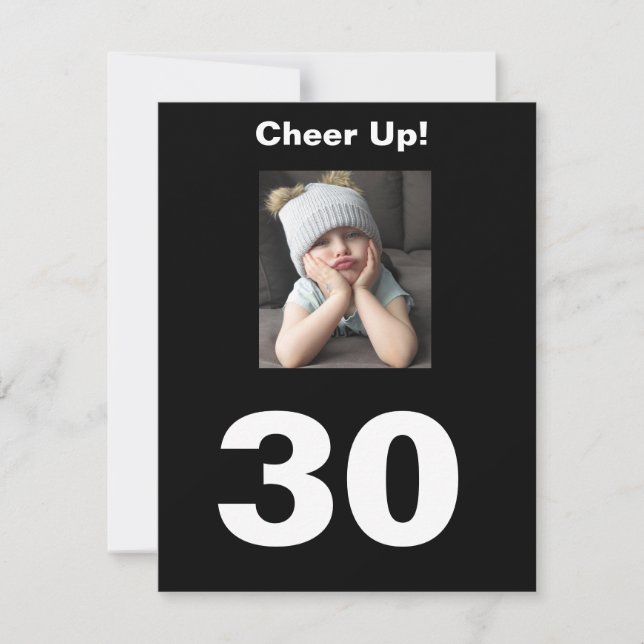 ¡Ánimo! 30.º cumpleaños gracioso 30 Chica gruñón (Anverso)