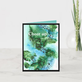 Ánimo con la tarjeta de música de fondo