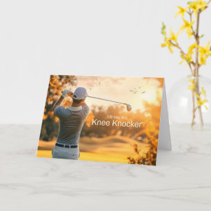 Ánimo para una tarjeta temática de golf deportes