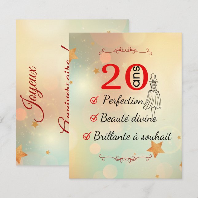 aniversario 20 ans beauté divine (Anverso / Reverso)