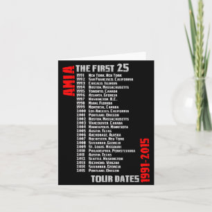 Aniversario 25 de AMIA: Tarjetas de saludo