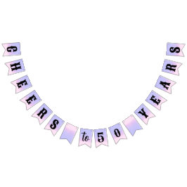 Aniversario buntando banderas año personalizado