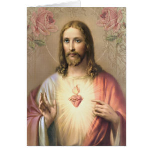 Aniversario Católico Corazón Religioso Jesús Vinta