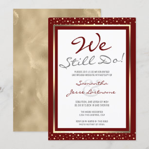 Aniversario de Boda Aún Lo Hacemos Invitación Dora