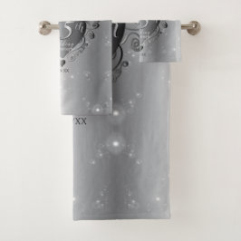 Aniversario de Bodas de Plata Corazón Plateado 