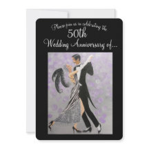 Aniversario de bodas Vintage 50, Invitación
