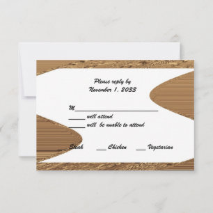 Aniversario de la Boda Dorada Tarjetas RSVP Shear