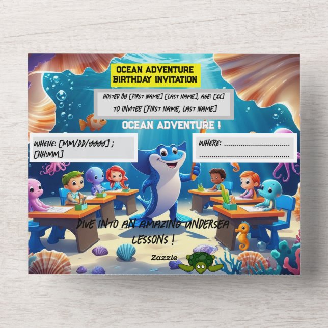 Aniversario de la clase Ocean Adventure - Tarjeta  (Anverso)
