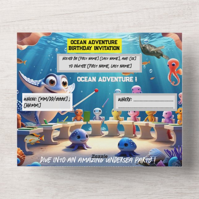 Aniversario de la clase Ocean Adventure - Tarjeta  (Anverso)