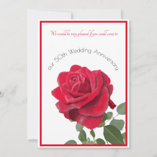 Aniversario de la Rosa Roja u otra invitación al e