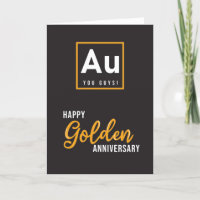 Aniversario de Oro Tarjeta de 50 años - Elemento d