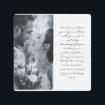 Aniversario del Año de los Bliss Boda - Arte Metal<br><div class="desc">Este sincero artículo le recuerda a su cónyuge lo mucho que han reflejado el amor puro de Dios durante este primer año de matrimonio y lo increíblemente afortunado y agradecido que eres de que tus caminos se tejieron juntos como marido y mujer.</div>