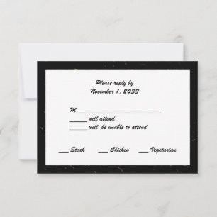 Aniversario del Boda Dorado Tarjetas RSVP Espectro