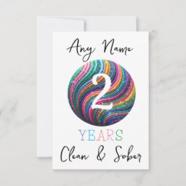 Aniversario del cumpleaños Sobriedad Personalizada