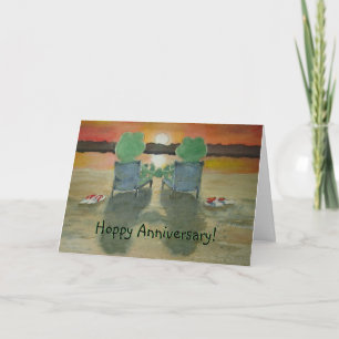 Aniversario feliz de lúpulo de la tarjeta del