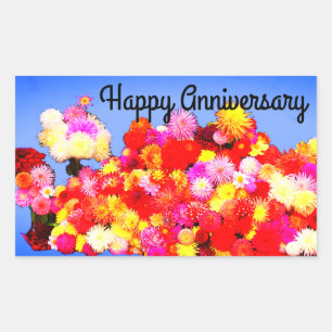 Aniversario feliz de varios Dahlias #2-3 Pegatinas