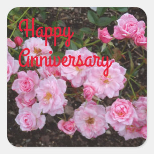 Aniversario feliz Jeanne LaJoie Rosa #1 Pegatinas