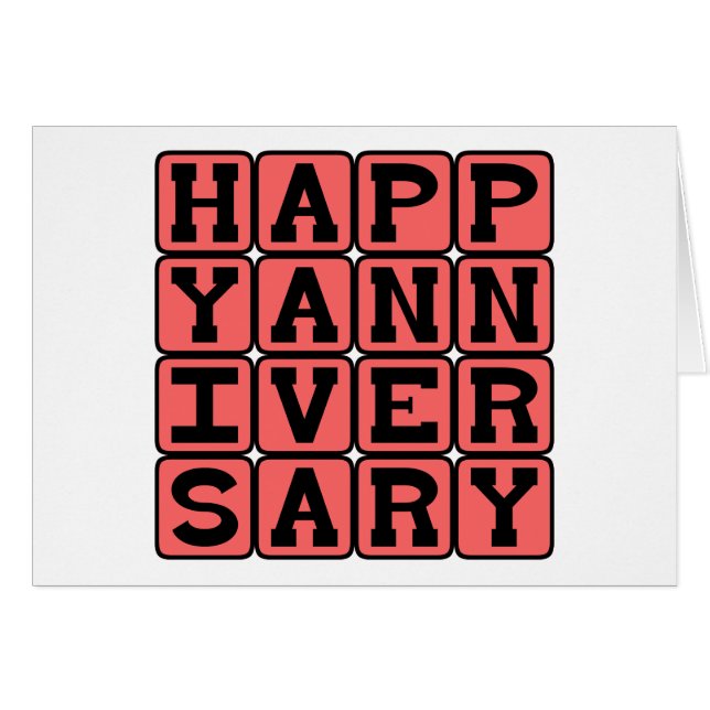 Aniversario feliz, ocasión anual (Anverso (Horizontal))