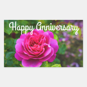 Aniversario feliz Princesa Anne Rosa #1 Pegatinas