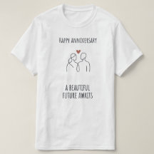 Aniversario Futuro Espera – Camiseta Moderna Unise