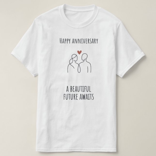 Aniversario Futuro Espera – Camiseta Moderna Unise (Diseño del anverso)