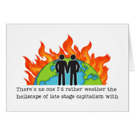 Aniversario gay Tarjeta divertida de humor liberal