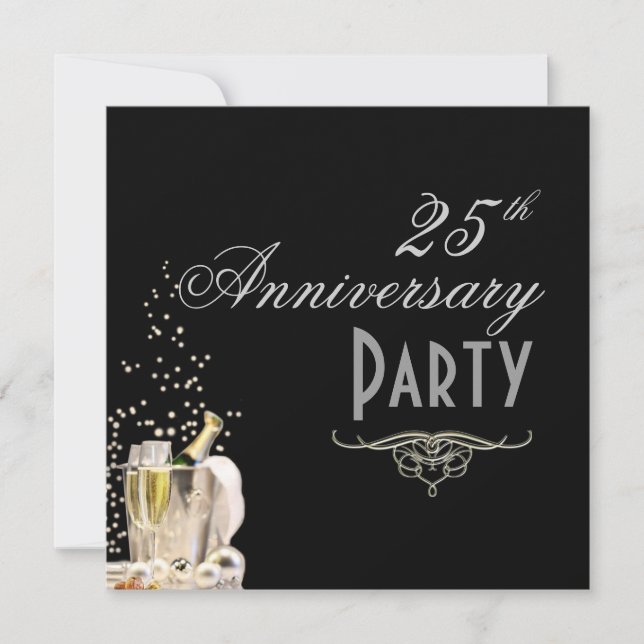Aniversario, Invitaciones a las burbujas de champá (Anverso)