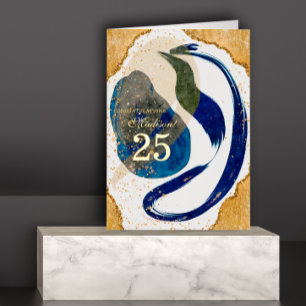 Aniversario laboral de 25 años en oro azul para em