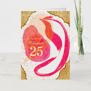 Aniversario laboral de 25 años en oro y rosa para