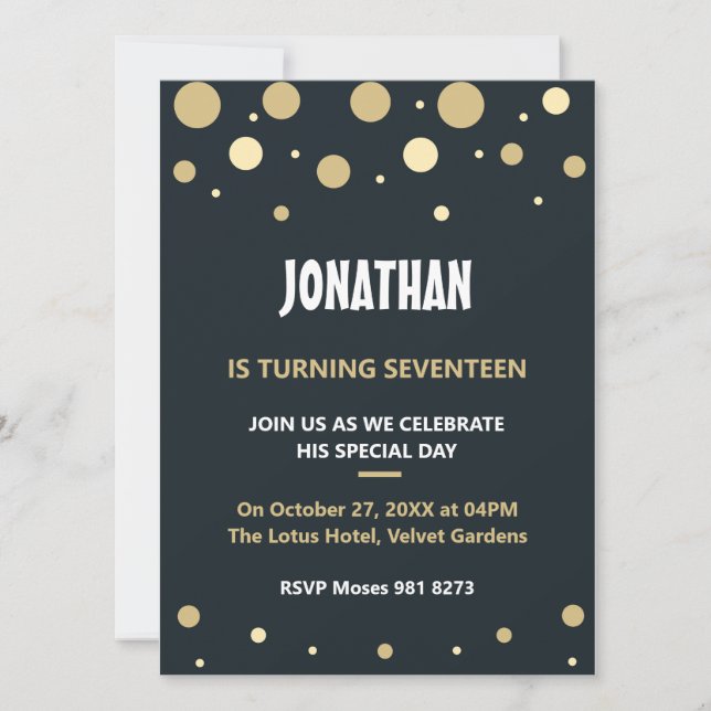 Aniversario lindo y personalizado (Anverso)