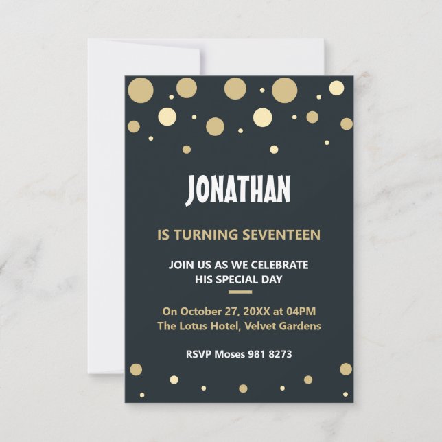 Aniversario lindo y personalizado (Anverso)