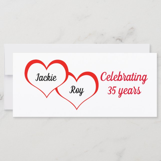 Aniversario personalizado (Anverso)