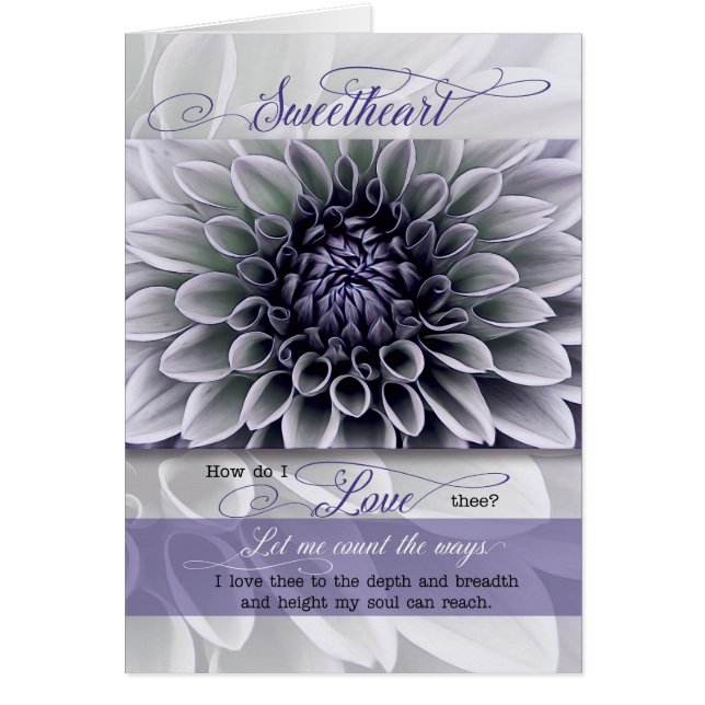 Aniversario romántico de la flor de lavanda suave (Frente)