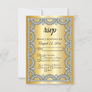 Aniversario RSVP de la boda de diamante del