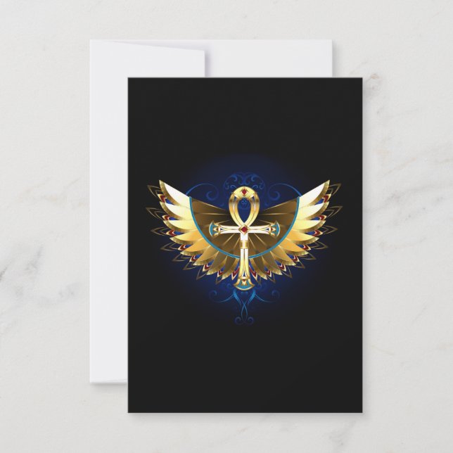 Ankh de oro con alas (Anverso)