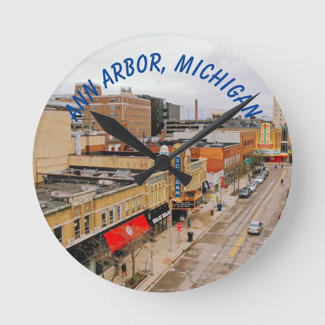 Ann Arbor, reloj de pared de Michigan (Anverso)