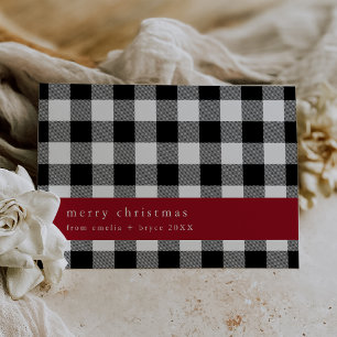 ANNA Black Plaid Farmhouse Family Feliz Navidad