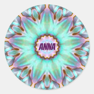 ANNA ~ Fractal Pegatina Paua Shell personalizado ~