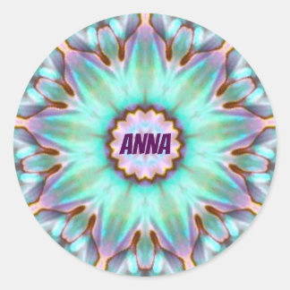 ANNA ~ Fractal Pegatina Paua Shell personalizado ~
