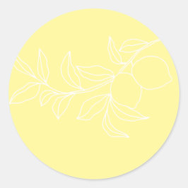 ANNA Sellos para sobres modernos de Boda de limón 