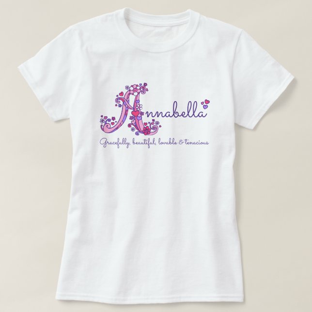 Annabella chicas Un nombre que significa camisa mo (Diseño del anverso)