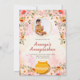 Annaprasanna invita invitación a la ceremonia de a