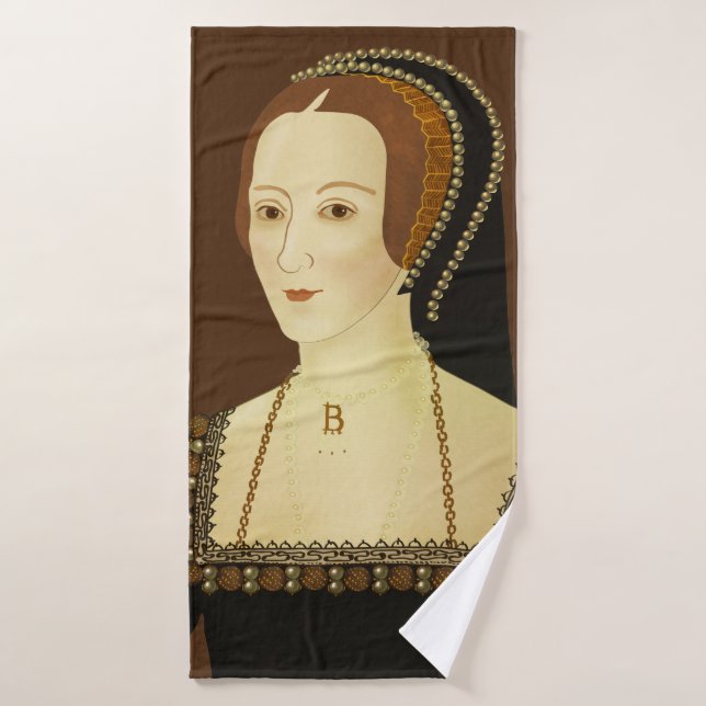 Anne Boleyn - ilustracion histórico (Toalla de baño)