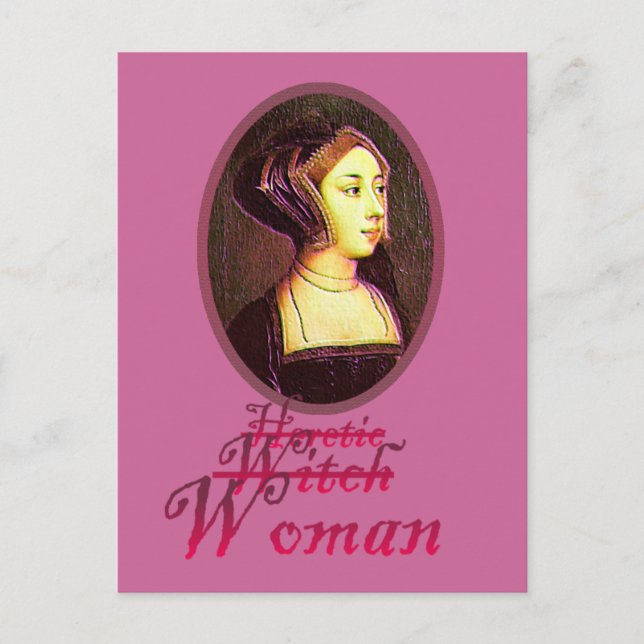 Anne Boleyn - Postal de la mujer (Anverso)