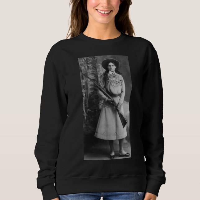 ANNIE OAKLEY con camisetas de GUNS (Anverso)