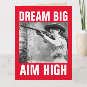 ANNIE OAKLEY CON TARJETAS DE REUNIÓN DE CUMPLEAÑOS